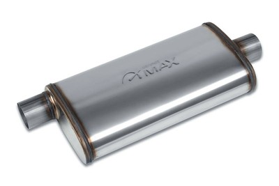 Street Max - SM11256 4''x9'' Oval Body Muffler 2.5'' Offset In / 2.5'' Center Out