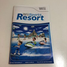 Wii Sports Resort Nintendo Wii, 2009 Authentic Manual Instruction Booklet ONLY