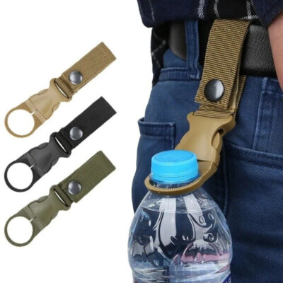#ad Tactical Buckle Hook Water Bottle Holder Belt Clip Carabiners Camping Outdoor US $5.99