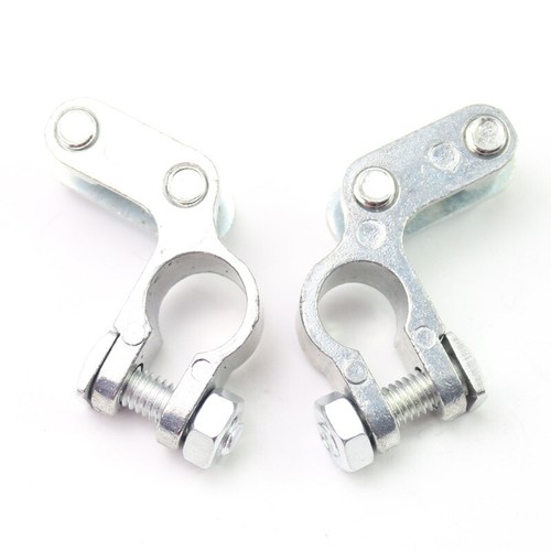 2Pcs Small Thin-Column Binaural Battery Clips Terminal Connector Clamp Pile Head - Picture 3 of 5