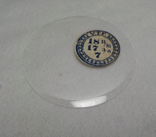 GLASS POCKET WATCH CRYSTAL WATCHMAKER SIZE 18 11/16 H 67 REPLACEMENT PART 377