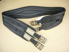 Sattelgurt Bauchgurt mit Gummizug schwarz 115 cm