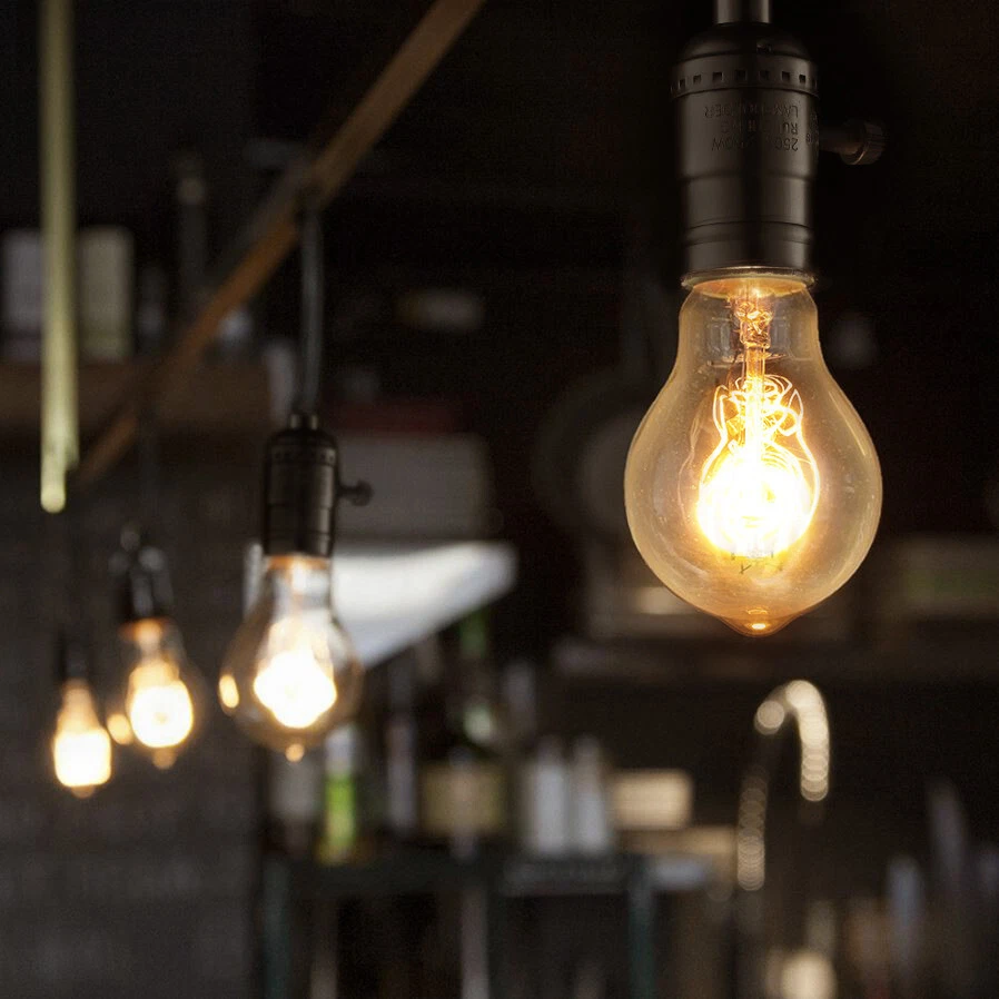 A19 Vintage Light Bulbs, Edison Bulb Dimmable, Squirrel Cage Filament Bulb - Image 4 of 4