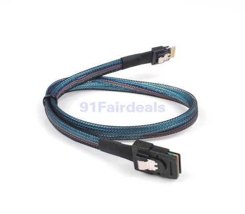 Internal Mini SAS SFF-8087 to mini sas High Density HD SFF-8654 data Cable - Picture 2 of 8