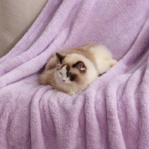 Classic Extra-Fluffy™ Plush Throw Blanket, Soft Fuzzy Fluffy Long Hair Throw ... - Picture 2 of 7