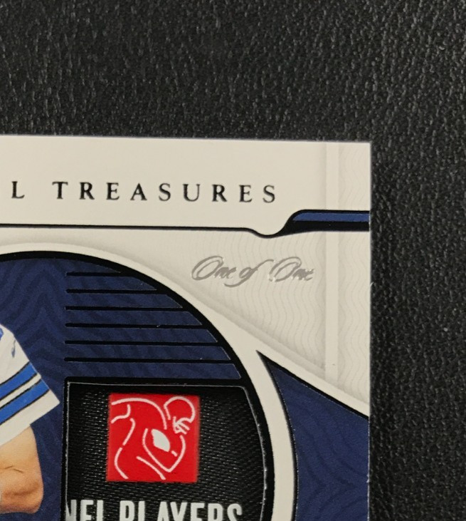 2021 Panini National Treasures Tony Romo NFL Jersey Tag Autograph 1/1 One of One view 3