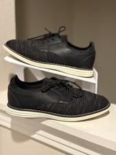 Cat  Jack Elijah Heathered Black Casual Dress Knit Shoes Big Boy Sz: 4 Worn 1X