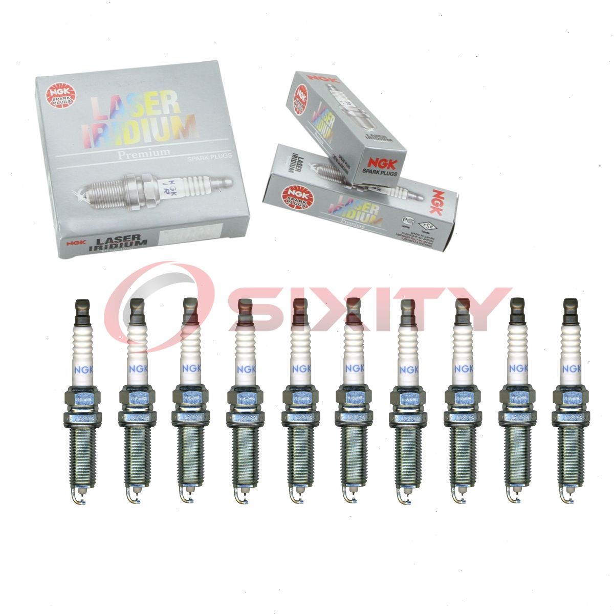 10 pc NGK 93026 DILKAR8A8 Laser Iridium Spark Plugs for 22401-JF01D Ignition ft