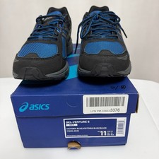 Asics Gel-Venture 6 Size 11 Victoria Blue Black Running Shoes T7G1N