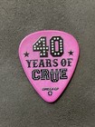 Nikki Sixx Tommy Lee Motley Crue 40 Years Of Crue F**k You Logo Guitar Pick (R) — photo 2
