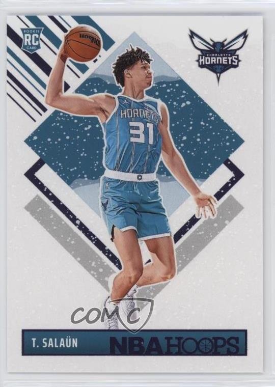 2024 Panini NBA Hoops Tribute Purple Winter Tidjane Salaun #292 Rookie RC 1k3y