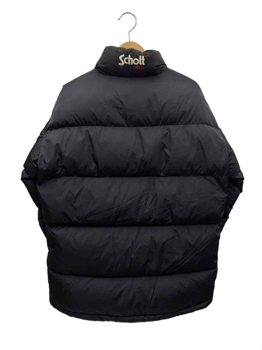 Schott Down Jacket S Nylon BLK Plain 3182018 - image 2