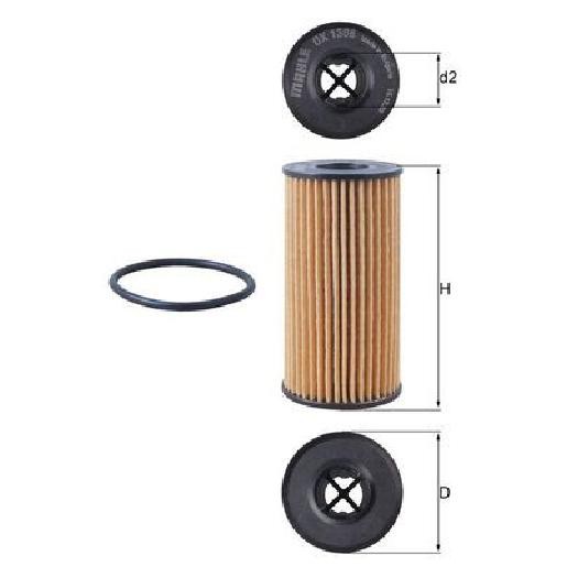 ÖLfilter FüR Renault Kadjar HA HL 1.5 18 Bis 26 Mahle M9R670 K9K854-image