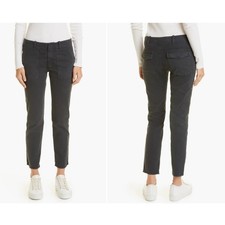 Nili Lotan Jenna Slim Crop Stretch Twill Pants Size 0 New with Tags