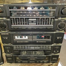 Soundesign 6865 TT Stereo System Turntable Dual Cassette CD AM/FM Radio & Remote