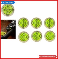 Bubble Spirit Level 32x7mm Circular 6 Pack Waterproof PMMA RV Tripod Turntable