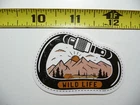 CARABINER WILD LIFE MOUNTAINS SMALL STICKER DECAL HIKING CAMPING WOODS GEAR PARK