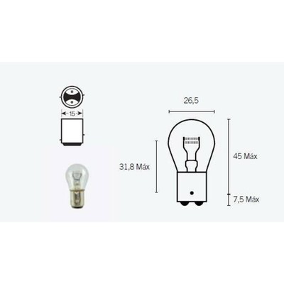 2 DRL Birnen Lampen SEAT Mii 12V 21/5w 1,0 S SE