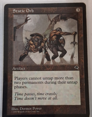 Static Orb Magic: The Gathering Artifact 1997 Dermot Power Regular LP