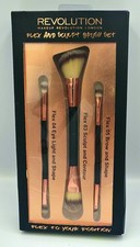 Makeup Revolution Brush Flex & Sculpt Brush Set Eyes Face BRAND NEW SEALED BOX