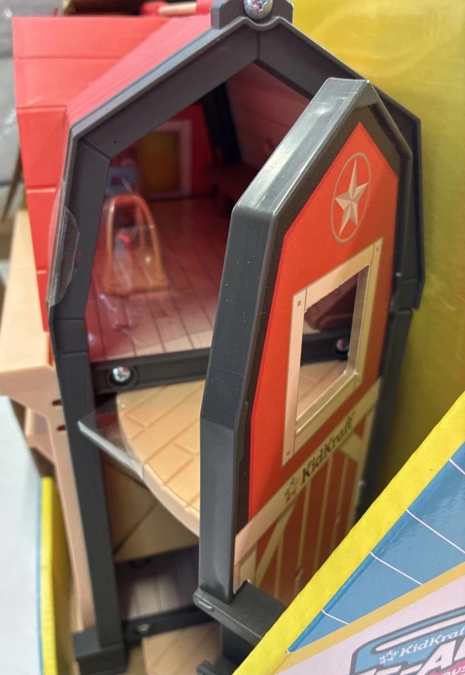 Tote-ables Barn Dollhouse w/ Doll & Storage 30 Accessories Close & Carry Playset - Image 4 of 4