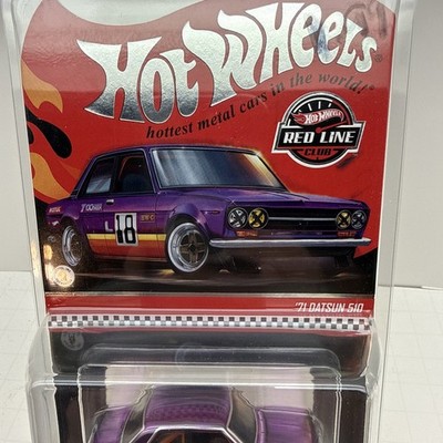 New Hot Wheels RLC Exclusive '71 Datsun 510 # 18 Purple Toy Car
