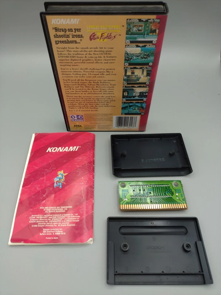 Lethal Enforcers II: Gun Fighters For Sega Genesis 1994 *CIB* - Image 2 of 2