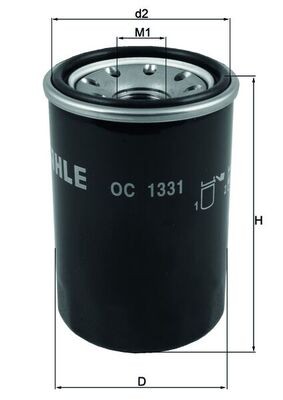 MAHLE OC 1331 Oil Filter for ALFA ROMEO