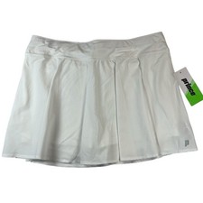 Prince MEDIUM Tennis Pickleball Skort SKIRT White W/shorts Flounce Skirt NWT