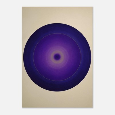 Chromatic Equilibrium   Violet Orbit Fine-Art Print of Light & Balance