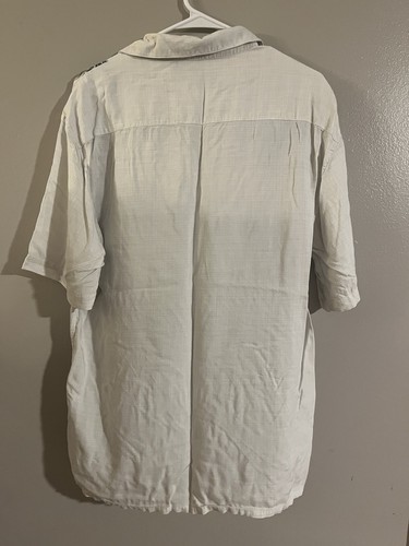 Windham Pointe Hawaiian Polo Shirt With Hibiscus And Palm Design Size L - Picture 5 of 5