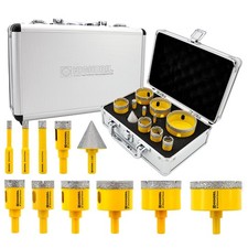 HIGHDRIL 11PCS Diamond Core Drill Bit Set Tri...