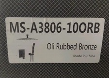 BWE 10in Square Bathroom Shower Combo -Oil Ru...