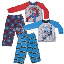 NEW KOMAR KIDS BOYS CHARACTER 2 PIECE PAJAMA VARIETY STYLES, COLORS,  SIZES 