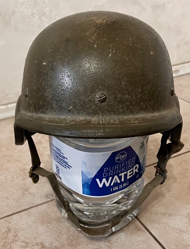 Vintage Military Helmet With Liner