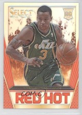 2013-14 Panini Select Red Hot Silver Prizm 13/25 Trey Burke #44 fm0
