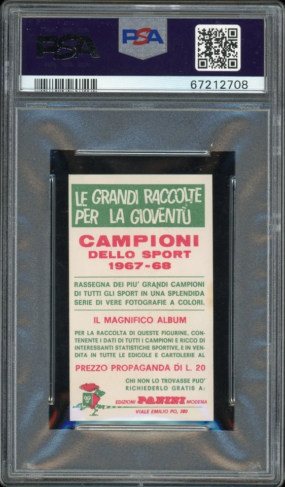 1967-68 Panini Campioni Dello Sport #488 ARCHIE MOORE PSA 6 EX-MT Boxing - Image 2 of 2