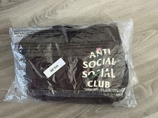 Men  s XL Anti Social Social Club x Sadboyz Brown Fleece Pullover Hoodie