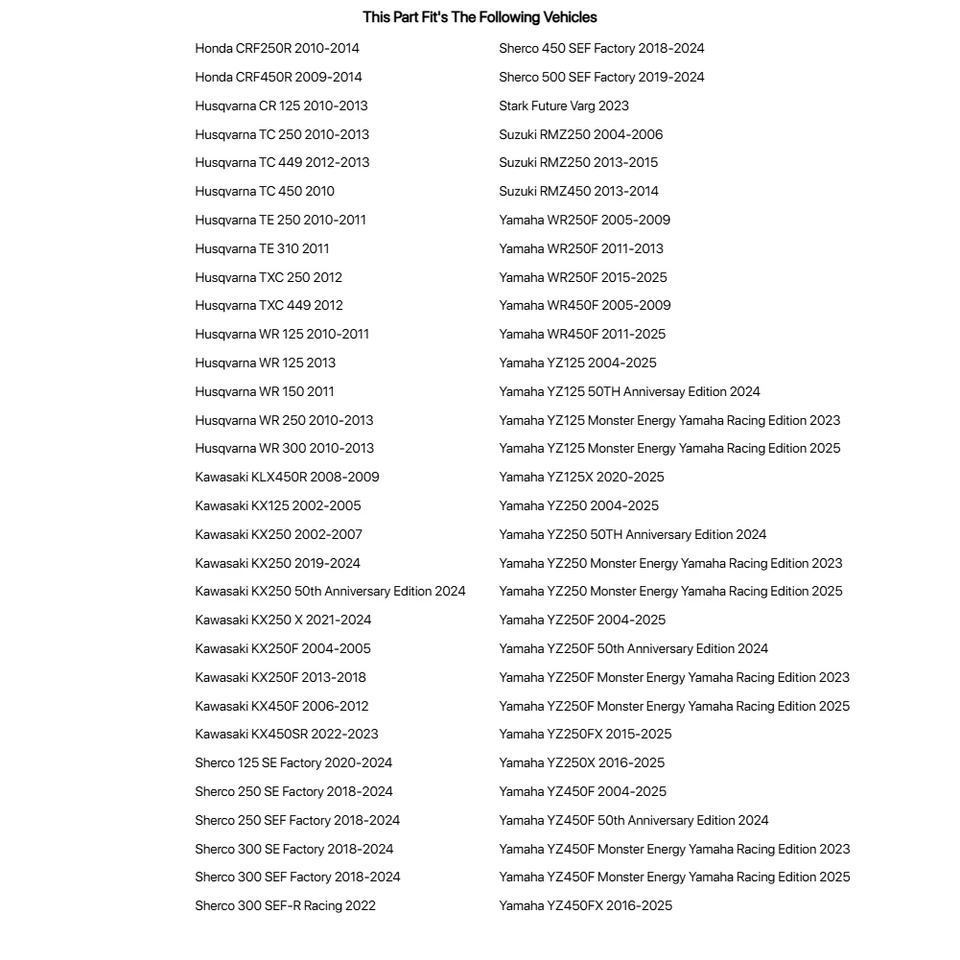 Pro X Fork & Dust Seal Kit For HUSQVARNA WR 300 2010-2013 Foto 2 de 2