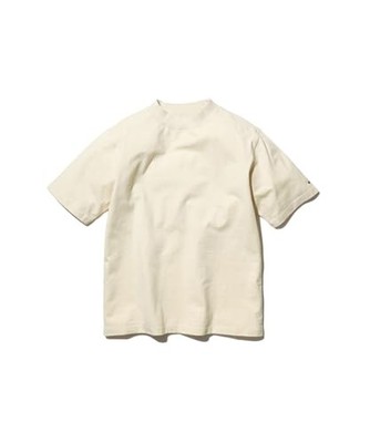 Snow Peak Recycled Cotton Mockneck T-Shirt Size XL OATMEAL TS-25SU403 (Perfect