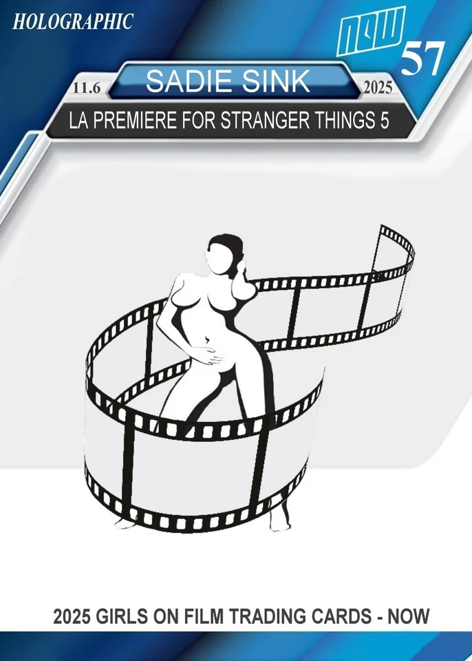 2025 GOF NOW Sadie Sink HOLO Card - Image 2 of 2