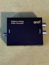 ONN Optical Digital to Analog Audio Converter Adapter RCA 3.5mm L/R