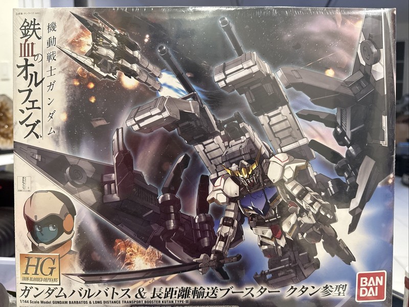 Bandai HG 1/144 Gundam Barbatos & Long Distance Transport Booster Model Kit IBO