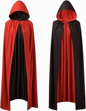 55'' Adult Unisex Vampires Costume Accessories Halloween Vampire Cape with Rever