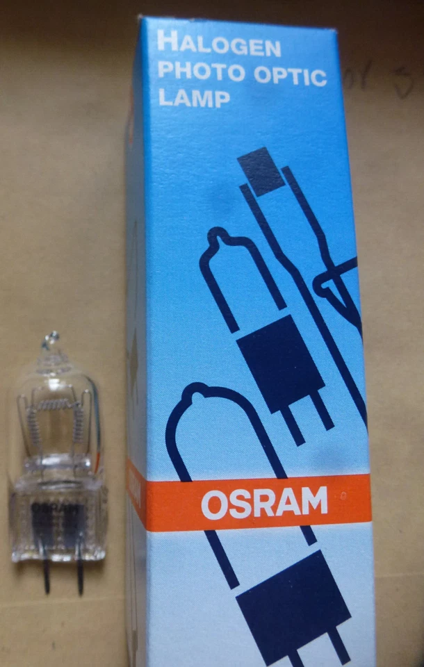 2x CP96 OSRAM 120V 300W ampoule halogene culot G-6,35 Lampe de projecteur - Photo 3/4