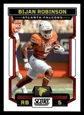 2023 SCORE BIJAN ROBINSON 315 MINT RC FOOTBALL ATLANTA FALCONS