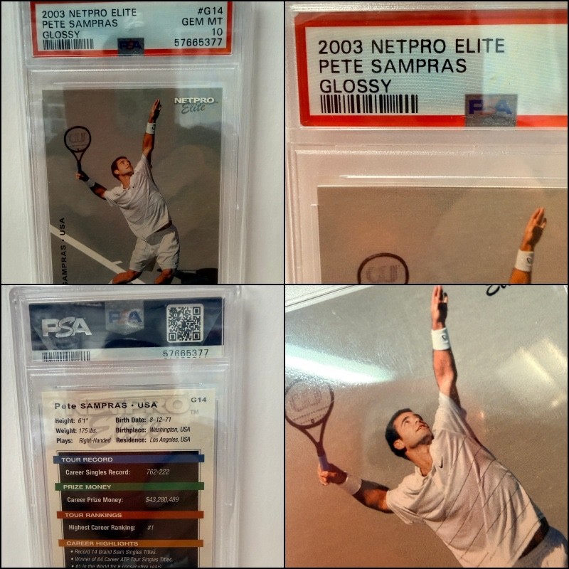 2003 NETPRO ELITE GLOSSY #G14 PETE SAMPRAS PSA 10