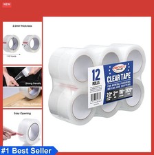 Packing Tape 2 Inch 110 Yards 2mil Clear 12 Rolls Shipping Moving Sealing