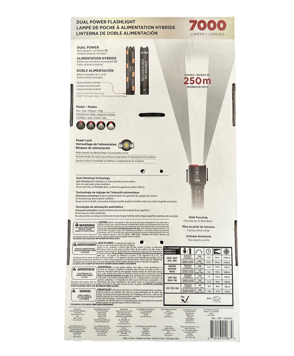Infinity X1 7000L Dual Power Rechargeable LED Flashlight OB | eBay