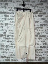 NWT! MICAS Solid Twist Knot Irregular Skirt Beige Size MEDIUM